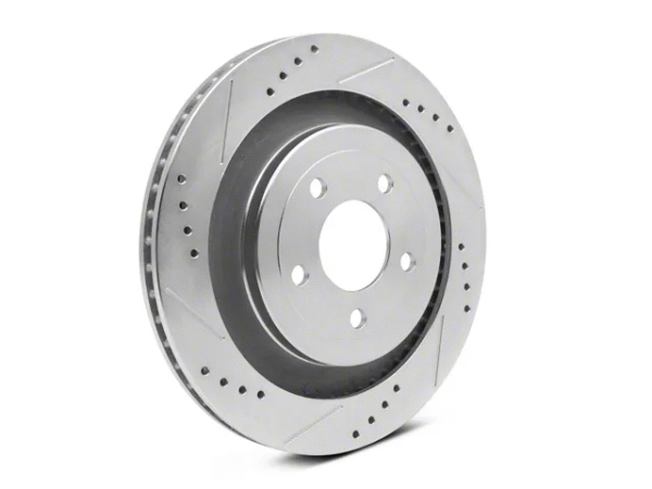 C&L Super Sport Cross-Drilled and Slotted Brake Rotor and Pad Kit; Rear