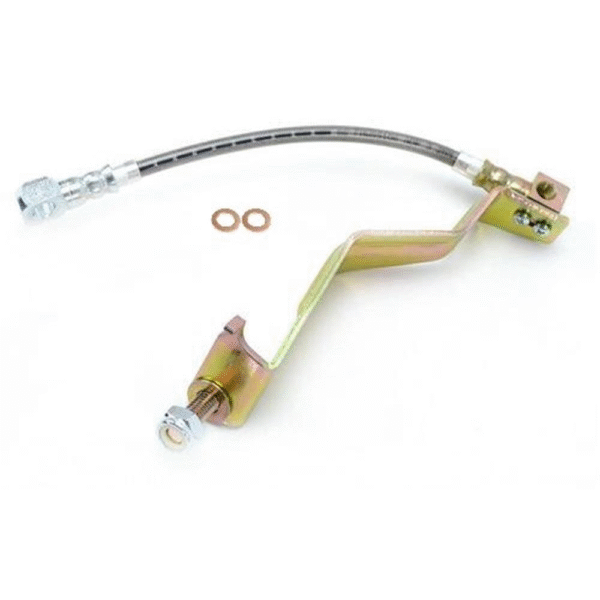 1986-95 Mustang J&M Rear Stainless Steel Brake Hose 8.8"