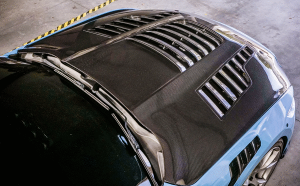 2015-2017 Mustang Carbon Fiber A88 Heat Extractor Hood - EXCLUSIVE