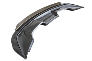 Mustang GT500 Style Spoiler w/ Tinted Wicker Bill - Gloss Black (2024-2026)