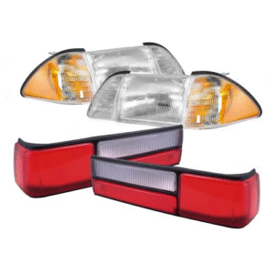 1987-1993 Mustang Headlight & LX Taillight Lens Kit