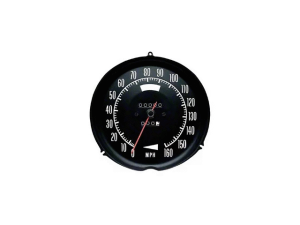 1972-1974 Corvette Speedometer 160 MPH Without Speed Warning