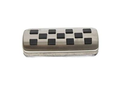 GM Pedal Cover Package in Stainless Steel and Black with Crossed Flags Logo and Corvette Script for Automatic Transmission